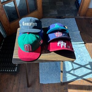 Vintage Baseball Cap Collection - Compton, Mexico & PR Snapback Hats